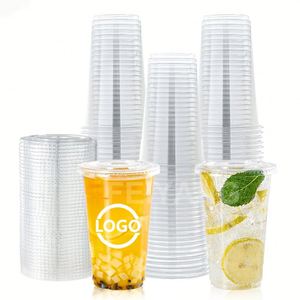 Fournitures en gros pour thé au lait : Gobelets jetables en mousse pour thé, gobelets en plastique PET pour limonade, gobelets et couvercles en PP - Product Image 3