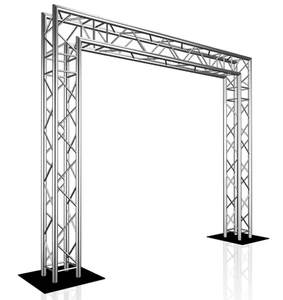 Spigot personnalisé carré treillis présentoir TV aluminium poteau de <span class=keywords><strong>but</strong></span> écran LED treillis mural pour armoire LED - Product Image 4