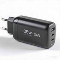Chargeur PD 85W GaN 3-en-1, adaptateur USB-C à charge rapide, compatible avec les ordinateurs portables Apple, garantie de 3 mois