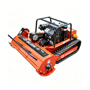 เครื่องตัดหญ้าไร้สายแบบ Zero Turn Crawler ควบคุมด้วยรีโมท ได้รับมาตรฐาน CE และ EPA ขายดีในยุโรปและอเมริกาเหนือ รุ่น DM500/DM800 สำหรับกำจัดวัชพืชในสวนผลไม้ - Product Image 6