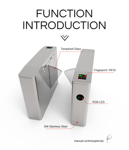 2024 <strong>New</strong> Design Portable Swing Biometric Fingerprint Access Control Turnstile Barrier Fast Speed with Turnstile <strong>Gate</strong> - Product Image 2