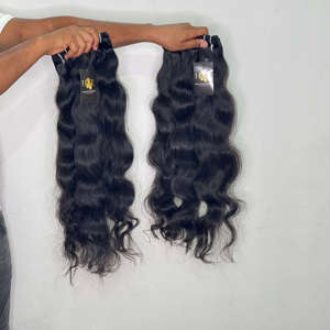 Extensions de cheveux bouclés en gros, cuticules alignées, cheveux naturels indiens non traités, ondulés et bouclés, fournisseurs d'extensions de cheveux humains - Product Image 1