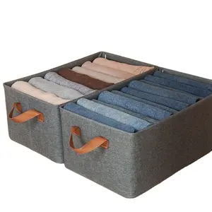 Armario plegable de almacenamiento de armario, marco de tela catiónica, impermeable, juguete para niños, <span class=keywords><strong>Jumbo</strong></span>, organizador de ropa de lino lavable, caja de almacenamiento - Product Image 1