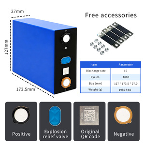 Baterías de Iones de Litio Prismáticas Líquidas LiFePO4/LTO de 50Ah/100Ah/200Ah/280Ah 3.2V Recargables, 12000 Ciclos, -20-50C, para Montacargas - Product Image 2