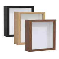 Cadre photo 14x14 16x16 Square Shadow Box avec plexiglas HD pour fleur, profondeur 3cm