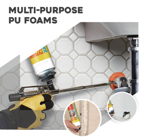 B1 Lớp Chống Cháy PU bọt Sealant dính & Sealant cho cửa sổ liên kết sửa chữa dễ dàng cài đặt PU phun bọt - Product Image 6