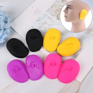 Factory Cheap Beauty Product Hair Styling Tools Prevent From Stain Waterproof Salon Silicone Ear Cover Earmuffs