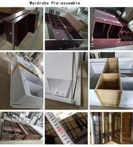 Armoire moderne sur mesure à prix réduit 2025, meubles de chambre à coucher, armoire avec porte en verre et éclairage LED - Product Image 5