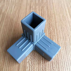 Sản Xuất Theo Yêu Cầu Chất Lượng Cao 25 Mm Nhiều Đường Ống Vuông Khác Nhau Phụ Kiện Cho Góc Bàn Đầu Nối Nhựa Cho Ống Vuông - Product Image 4