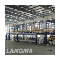 Ligne de production de PSF recyclés PET LANGMA Machine pour la fabrication de fibres discontinues de polyester Machines textiles en vente au Pakistan