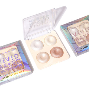 MSYAHO <span class=keywords><strong>Palette</strong></span> Multi-usages 4 Couleurs : Poudre Illuminatrice Cuissonnée, Poudre Brillante, Contour Visage, Fard à Paupières, Poudre Rouge à Joues, Poudre Illuminatrice Pressée - Product Image 4