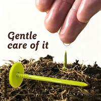 Mini semoir manuel portable en forme de seringue pour graines, autres outils à main pour petites graines et jardinage