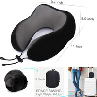 Oreiller de cou en mousse à mémoire de forme réglable, soutien de la tête, oreiller doux pour dormir et se reposer