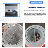 Réfrigérateur boîtes de conserve affichage LED 50L espace plus frais WiFi USB LAN 4G 5g APP contrôle programmable bière boisson publicité commerciale