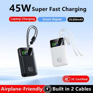 Banque d'alimentation ultra-mince 45w la <span class=keywords><strong>plus</strong></span> petite 20000mah Ordinateurs portables 20000 Powerbank 65w 30000mah - Product Image 3