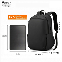 Mochila Profesional Minimalista para Portátil de 15 Pulgadas con Puerto USB, Impermeable, de Poliéster, con Patrón Geométrico, Estilo Casual, Asa Suave para Niños