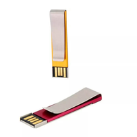 Clé USB personnalisée avec logo, design clip, 8 Go, 16 Go, 32 Go, durable, cadeau promotionnel pour le personnel de bureau et les cadeaux d'entreprise