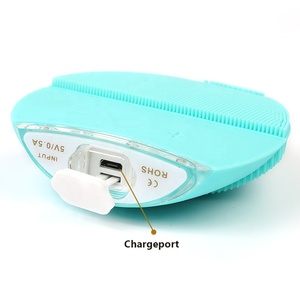 <span class=keywords><strong>Brosse</strong></span> <span class=keywords><strong>nettoyante</strong></span> pour le <span class=keywords><strong>visage</strong></span> électrique en silicone élimination des points noirs nettoyage du corps et du <span class=keywords><strong>visage</strong></span> unique - Product Image 4