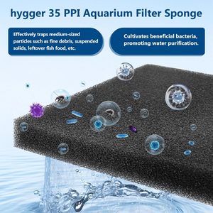 Superdik 10-60 PPI Nieuwe Open Cel Mesh <span class=keywords><strong>Aquarium</strong></span> Filter Schuim Spons Biochemisch Visbak Luchtfilter - Product Image 4