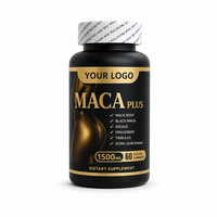 Complément Macaga Étiqueté avec 1500 mg de Marshmallow Big Trophy Enhancer, Multivitamine à base de Racine de Macaga Noire pour soutenir l'abondance des hanches