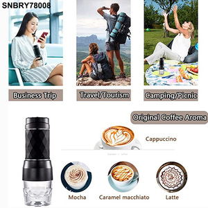 TIKTOK <span class=keywords><strong>Amazon</strong></span> Venta caliente <span class=keywords><strong>cafetera</strong></span> portátil Viajes al aire libre mini máquina de café espresso Express Manual de mano Prensa de mano - Product Image 4