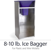 Ensacheuse à glace en acier inoxydable personnalisée pour sacs à glace en plastique et en fil métallique