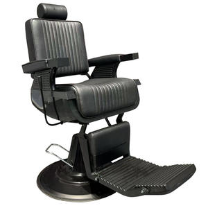 <span class=keywords><strong>Chaise</strong></span> <span class=keywords><strong>de</strong></span> barbier professionnelle <span class=keywords><strong>de</strong></span> haute qualité, entièrement noire, en cuir synthétique avec roulettes, <span class=keywords><strong>chaise</strong></span> <span class=keywords><strong>de</strong></span> coiffure pour barbier - Product Image 6
