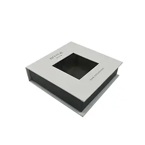Phong Tùy Chỉnh Hộp Giấy Từ Bản Lề Cứng Nhắc Các Tông Sang Trọng Áo Sơ Mi Trang Phục Hộp Quà Tặng Với Nắp Trong Suốt - Product Image 1