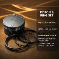 Chery S07 X70 Series Piston Assembly With Rings Ref.E4T15B-1004015 High Precision Matching Replacement Set