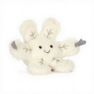 Five-Pointed Star Winter Snowflake Plush Small Snowman Christmas Rabbit Doll Ornament for Women 8cm-17cm - Product Image 2