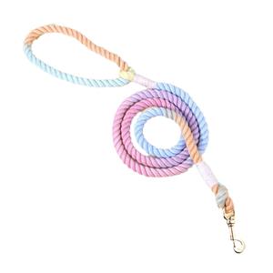 Nouvelle arrivée Gradient <span class=keywords><strong>Rampe</strong></span> Polyester Pet Dog Laisse Creative Outdoor Dog Traction Rope - Product Image 1