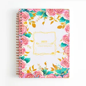2023 100gsm Spiral Time Management Manual and Planner Hourly Daily Planner Notebook For Work Productive People
