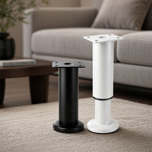Pieds de meuble télescopiques réglables Wansheng 60-1100 mm, colonnes de support en métal pour table, lit, canapé - Product Image 1