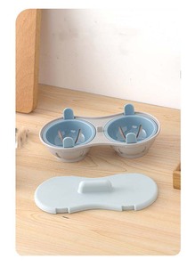 Utensilios de Cocina, Separador de Claras y Yemas de Huevo de Plástico de <span class=keywords><strong>Doble</strong></span> Capacidad, Vaporera, Cocedor para Microondas con Tapa - Product Image 6