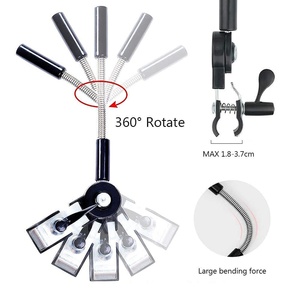 Parasol de poussette pour adulte, parapluie droit universel avec pince réglable à 360 degrés, protection UV manuelle, imperméable, toutes saisons - Product Image 4