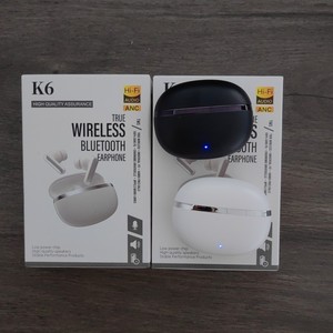 Audífonos Inalámbricos <span class=keywords><strong>K6</strong></span> TWS con Control Táctil, Auriculares Estéreo Intrauditivos de Baja Latencia para Juegos, con Indicador de Batería Digital - Product Image 6