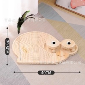 ที่ลับเล็บแมวไม้รูปนกฮูก ขนาด 35x35.5 ซม. ทนทาน ดีไซน์การ์ตูนสำหรับแมว - Product Image 3