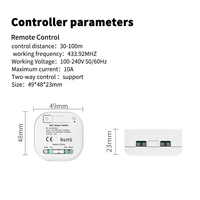 SIXWGH 433MHz Ensemble d'interrupteurs d'éclairage intelligents auto-alimentés EasyInstallation WirelessRemote ControlWall SwitchHome AutomationNo Battery10A