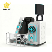 Eplay Best-seller Simulateur de mouvement immersif VR 9D Cinema avec projecteur rotatif, Fauteuil œuf 2 places pour parc de trampolines