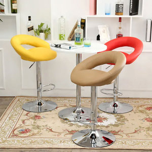 Juego de 2 Taburetes de Bar Ajustables al por Mayor para Recepción, Oficina y Vestíbulo de Hotel, Taburete Alto de Cuero <span class=keywords><strong>Italiano</strong></span> con Reposapiés - Product Image 2
