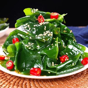 طحالب بحرية مضغوطة ومجففة محفوظة بالملح، مطهوة بالبخار جاهزة للأكل، غنية بالعناصر الغذائية، شتلات طازجة طرية، غير مقطعة، لا تحتاج للغسل أو إزالة الرمل. - Product Image 2