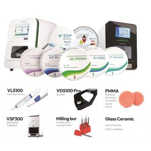 Blok Keramik <span class=keywords><strong>Abutment</strong></span> Implan Gigi Posterior <span class=keywords><strong>Crown</strong></span> Long Bridge Vsmile HappyZir HT 98MM Mesin Ketebalan 10-30mm CE 37% - Product Image 5