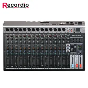 GAX-GBR16 Multi-Functional 16-Channel Mixing Console with Blueteeth USB and 99 DSP Effects for Audio Production Live Sound