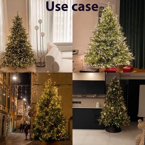 Điều khiển từ xa 100m màu xanh lá cây Dây đồng dẫn Cây giáng sinh chuỗi đèn đầy sao đèn giáng sinh với điều khiển từ xa - Product Image 2