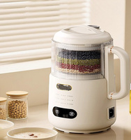 Blender en verre haute puissance - Mélangeur multifonctionnel entièrement automatique à faible bruit pour la cuisine, presse-agrumes, machine à lait de soja, chauffage