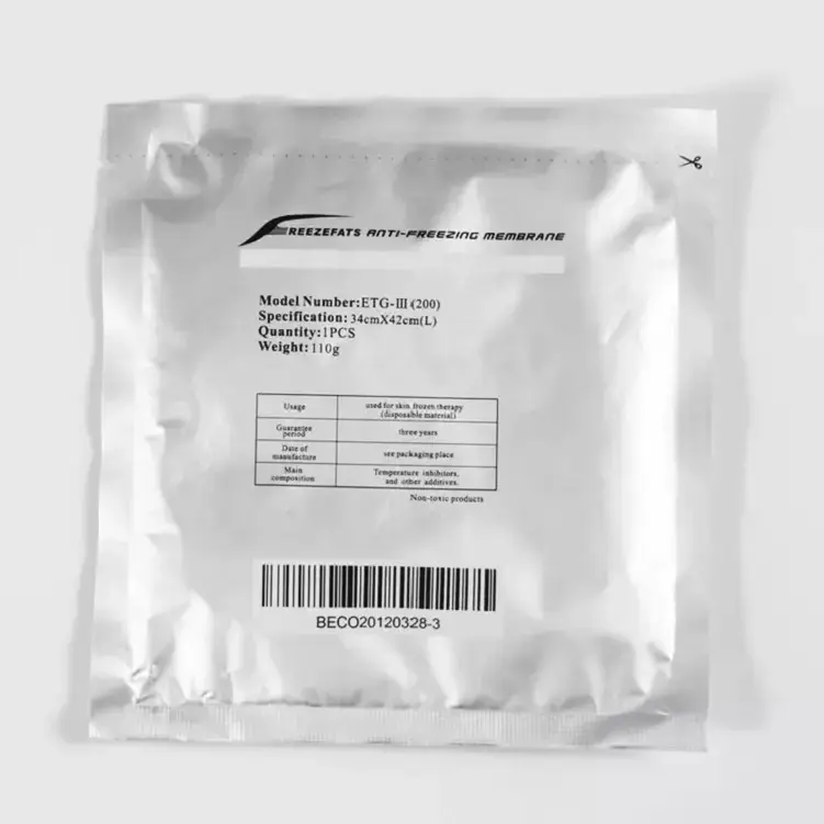 Mini Membrana de película anticongelante Cryo Protect Skin Barrier Sheets para uso de máquina de adelgazamiento de crioterapia de grasa de membrana