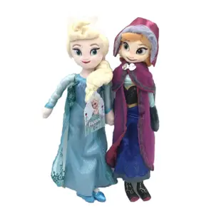 Anime bebek Anna Elsa peluş oyuncaklar çocuk hediyeleri toptan bebekler