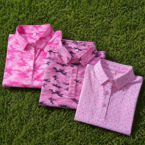 Camisetas Polo de Golf con Logotipo Personalizado, Impresión Completa, Elásticas, de Secado Rápido, Poliéster y Spandex, Camiseta Polo para Pickleball - Product Image 1