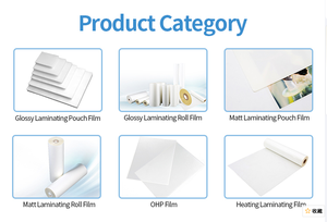 Feuilles de stratification thermique de film de stratification chaud <span class=keywords><strong>mat</strong></span> brillant populaire de la Chine 5mil 125mic 100 pochettes - Product Image 3