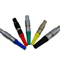 Connecteur circulaire Push-Pull autobloquant FGG Série B 00/0B/1B/2B, bornes multi-contacts en cuivre plaqué or, diamètre 7/9/12/15 mm